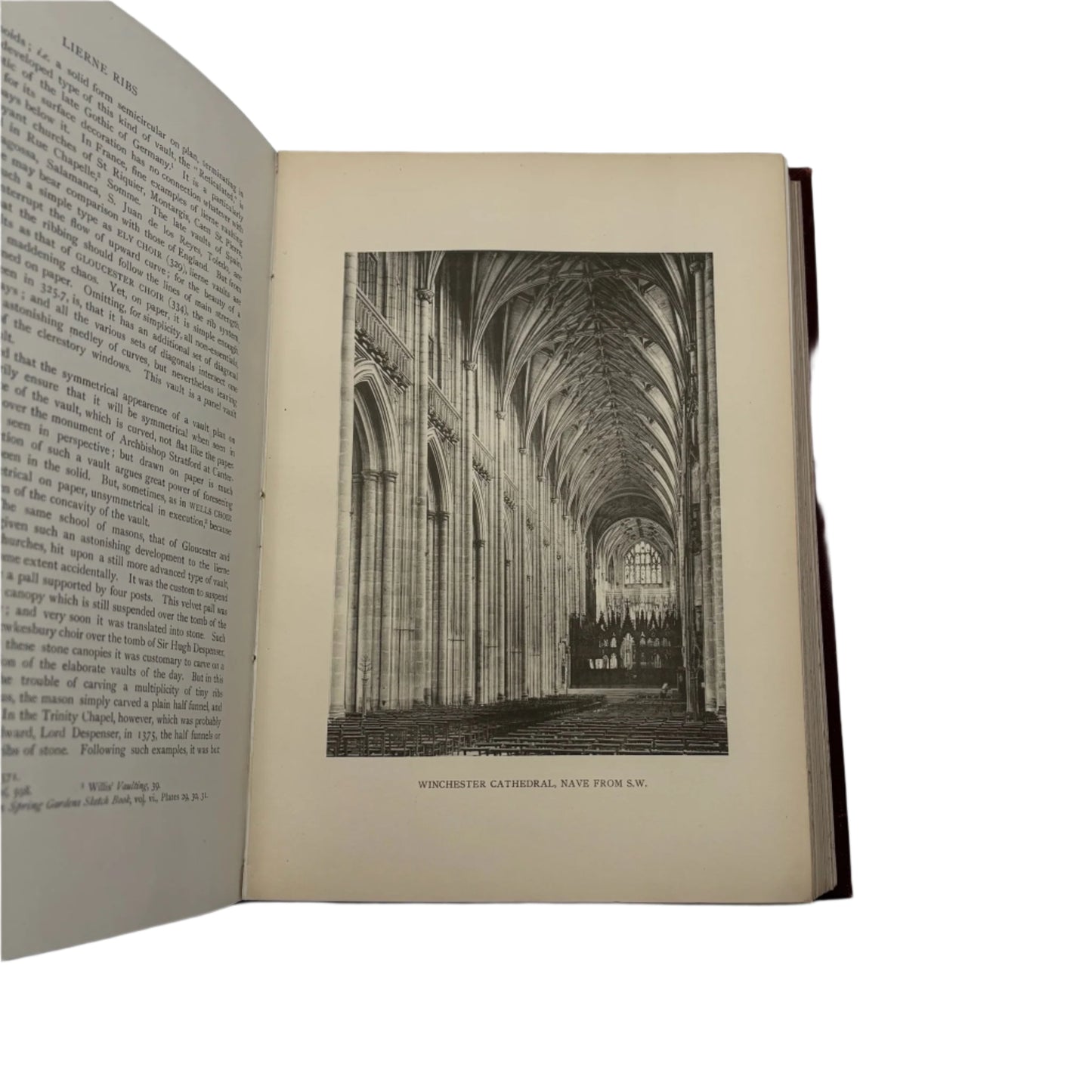 XL 1912 "Gothic Architecture in England" Red Cloth Book