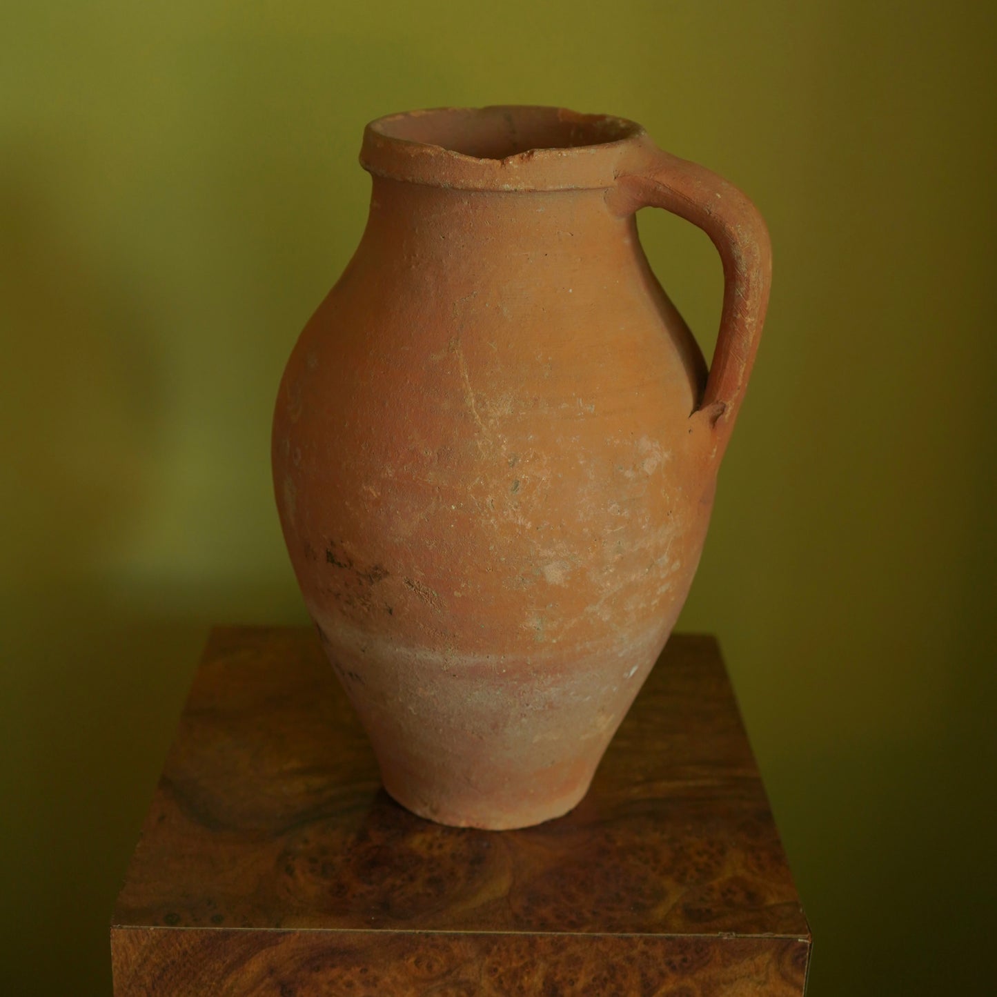 Vintage Turkish Terracotta Unglazed Jug