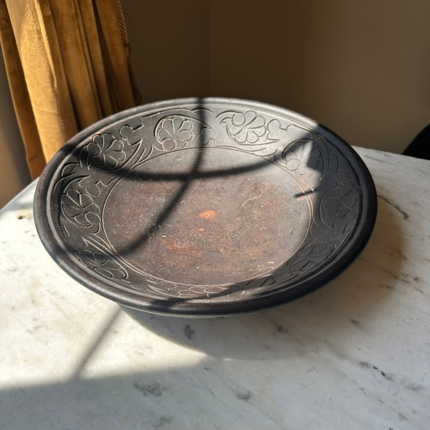 Antique Hand-Carved Treenware Bowl