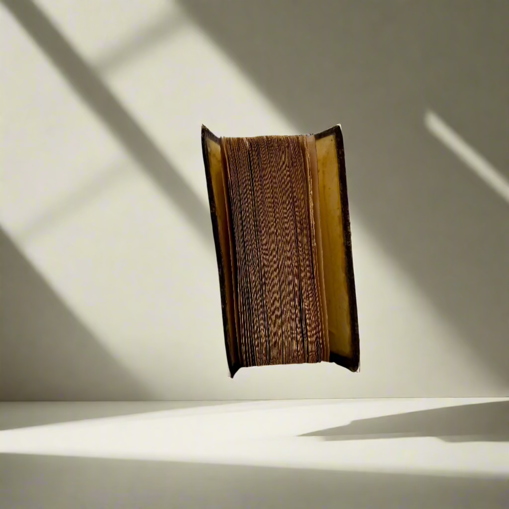 Miniature "The Dairyman’s Daughter" Brown Full Leather Book