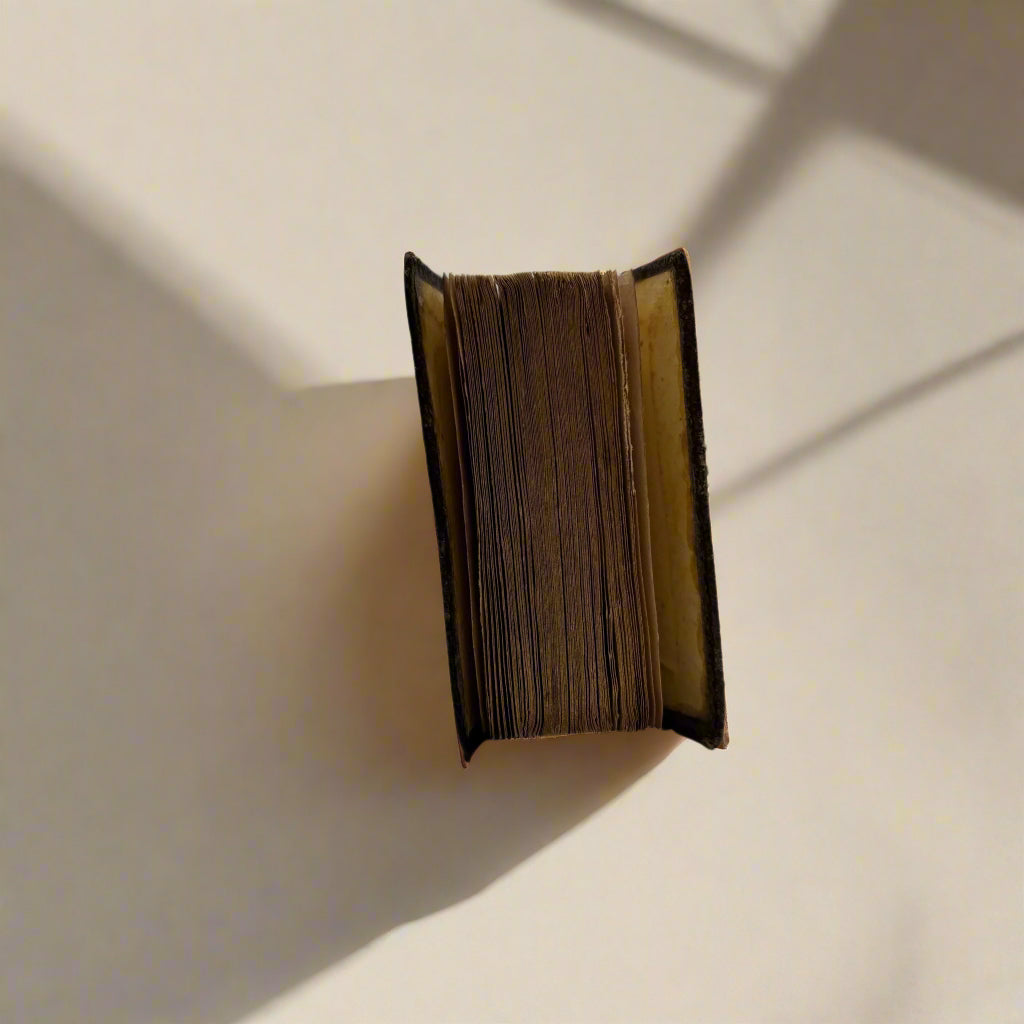 Miniature "The Dairyman’s Daughter" Brown Full Leather Book