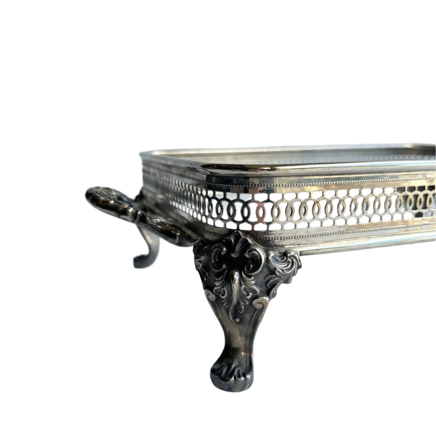 Victorian Silver-Plate Gallery Stand