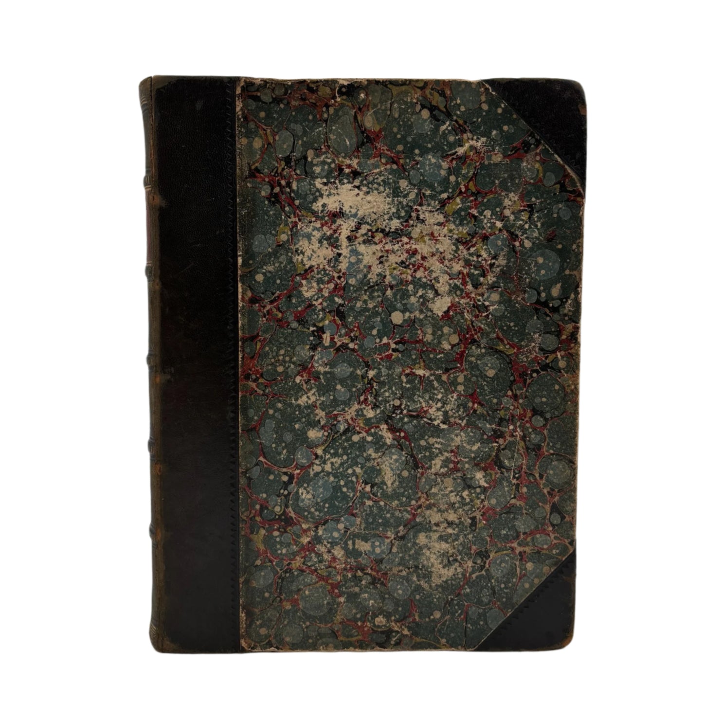 XL "The Adventures of Oliver Twist and Martin Chuzzlewit" Black Half Leather Book
