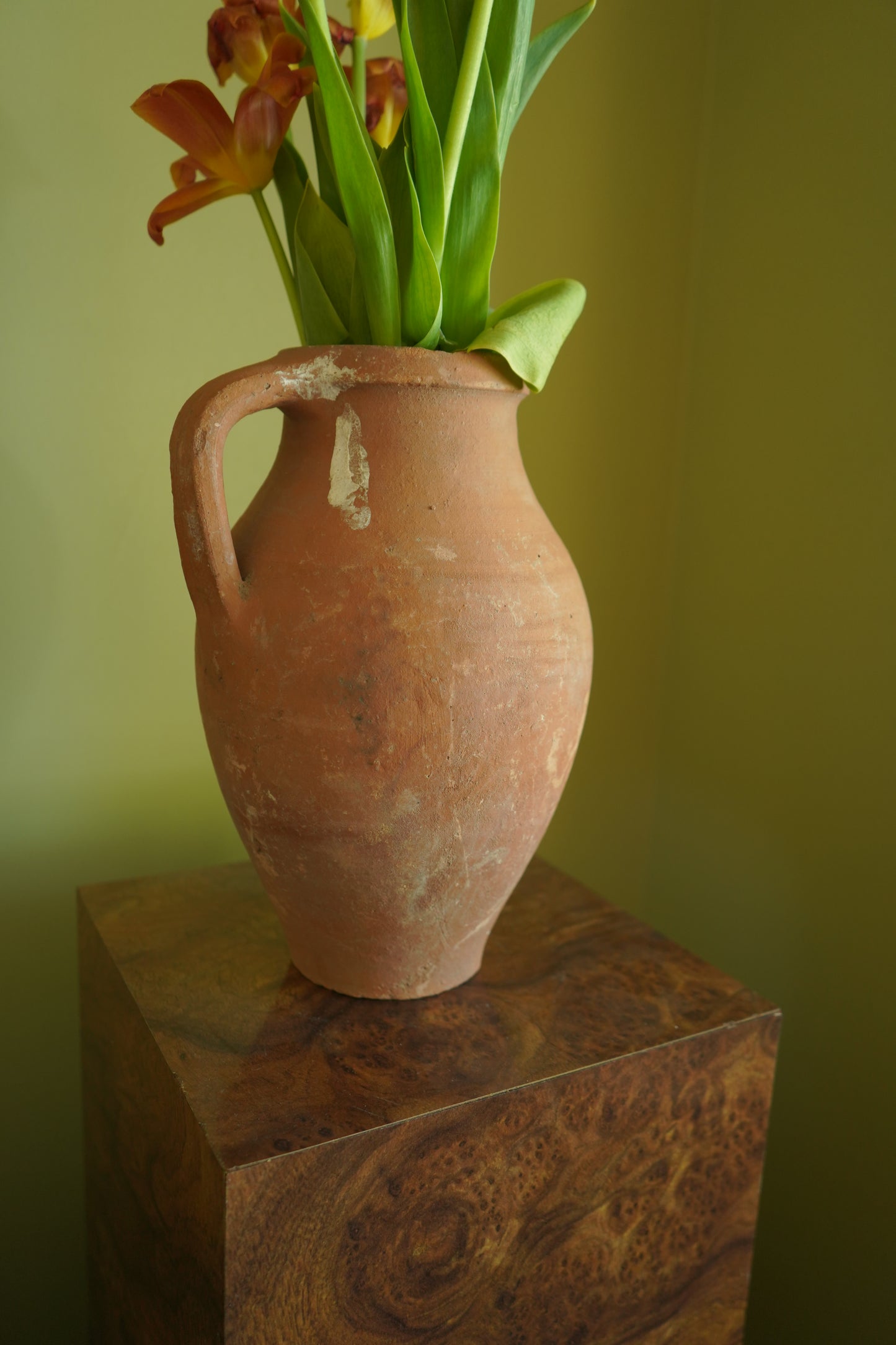 Vintage Turkish Terracotta Unglazed Jug