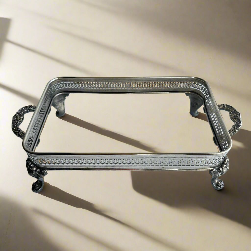 Victorian Silver-Plate Gallery Stand