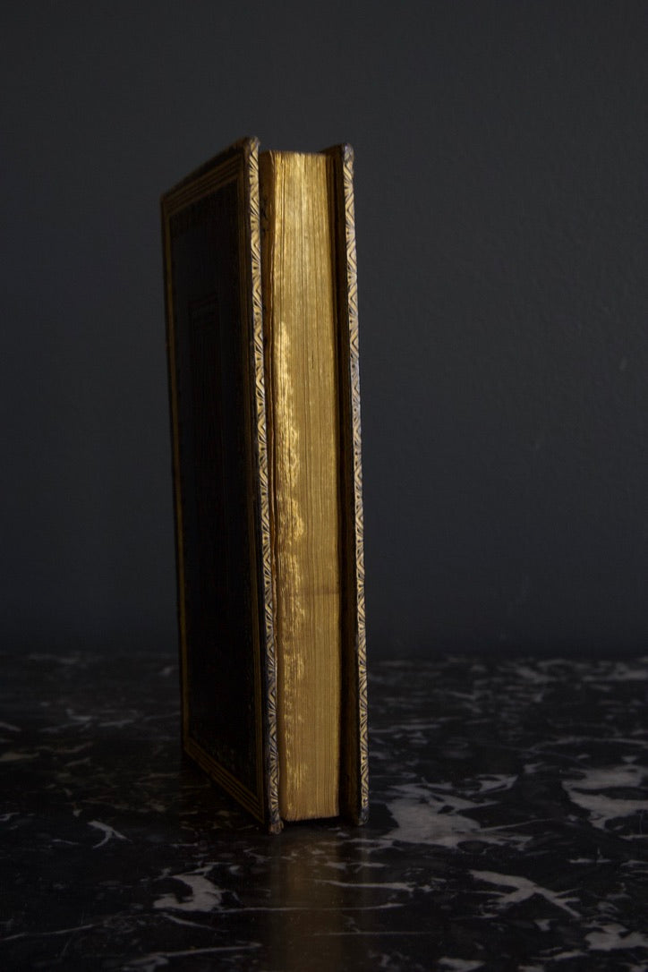 1823 Latin New Testament "Novum Testamentum Domini Nostri Jesu Christi" Full Leather Mini Sized Book
