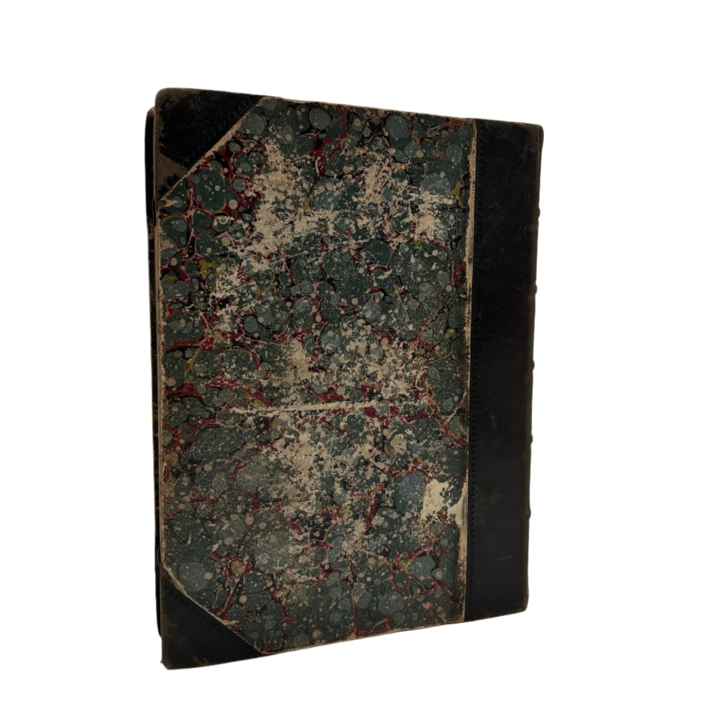 XL "The Adventures of Oliver Twist and Martin Chuzzlewit" Black Half Leather Book