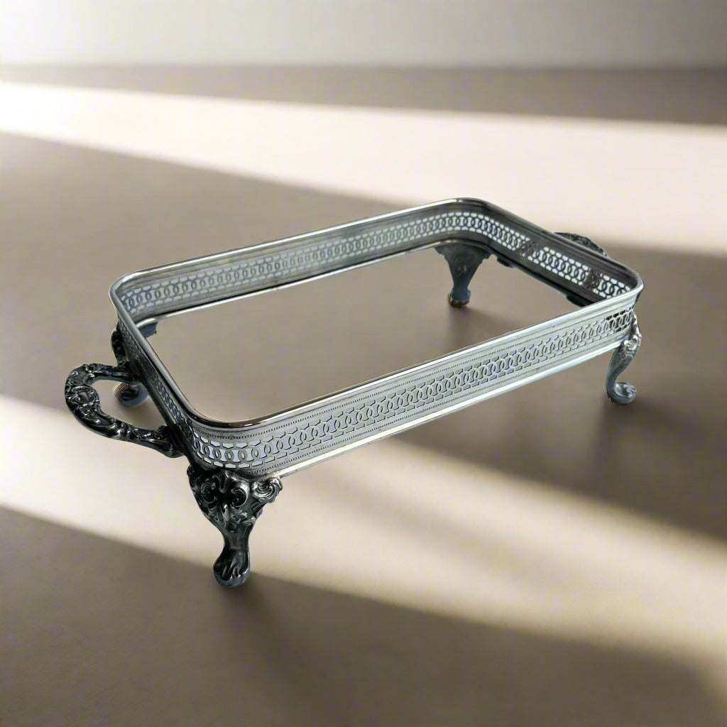 Victorian Silver-Plate Gallery Stand