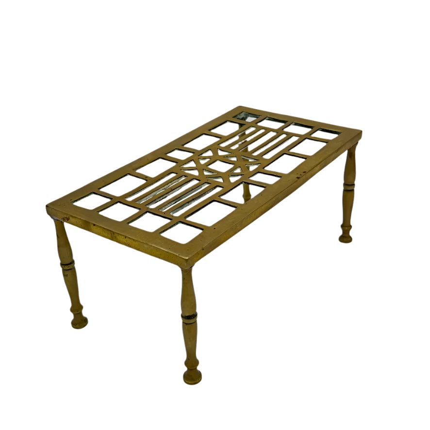 Small Antique English Brass Riser | Trivet