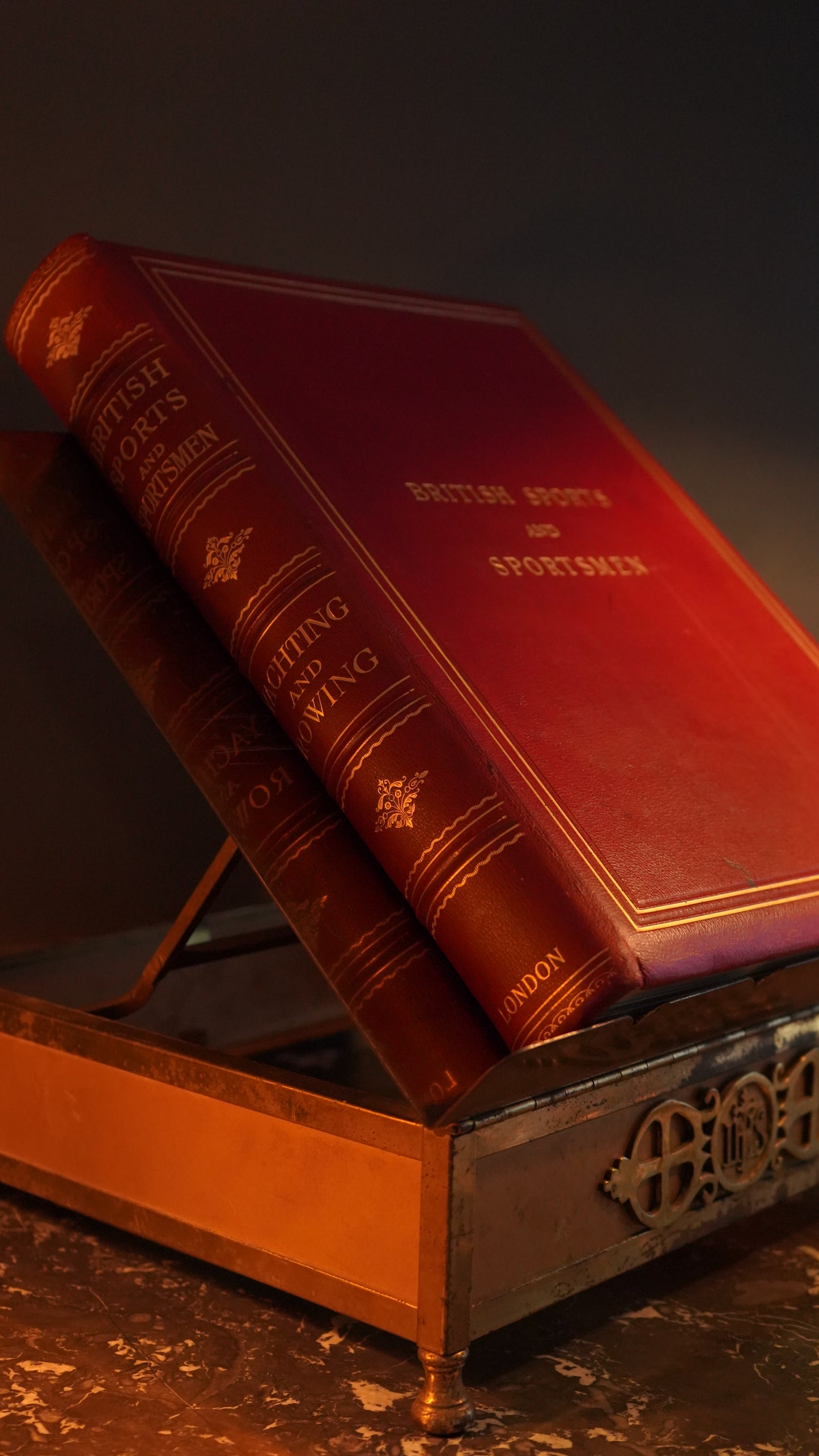 ^ Antique Brass Adjustable Bible Book Stand