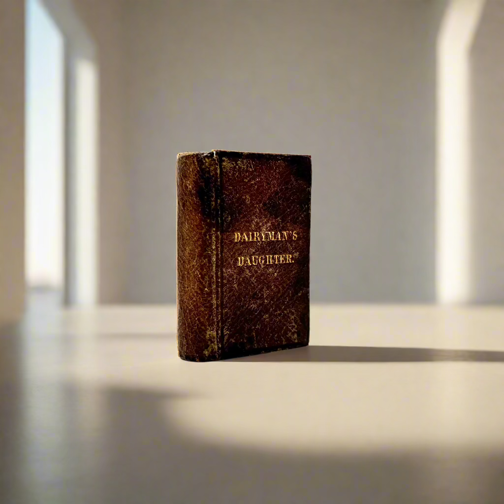 Miniature "The Dairyman’s Daughter" Brown Full Leather Book
