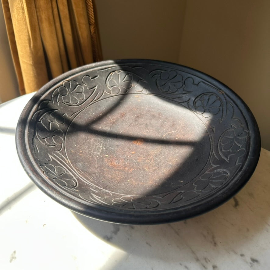 Antique Hand-Carved Treenware Bowl