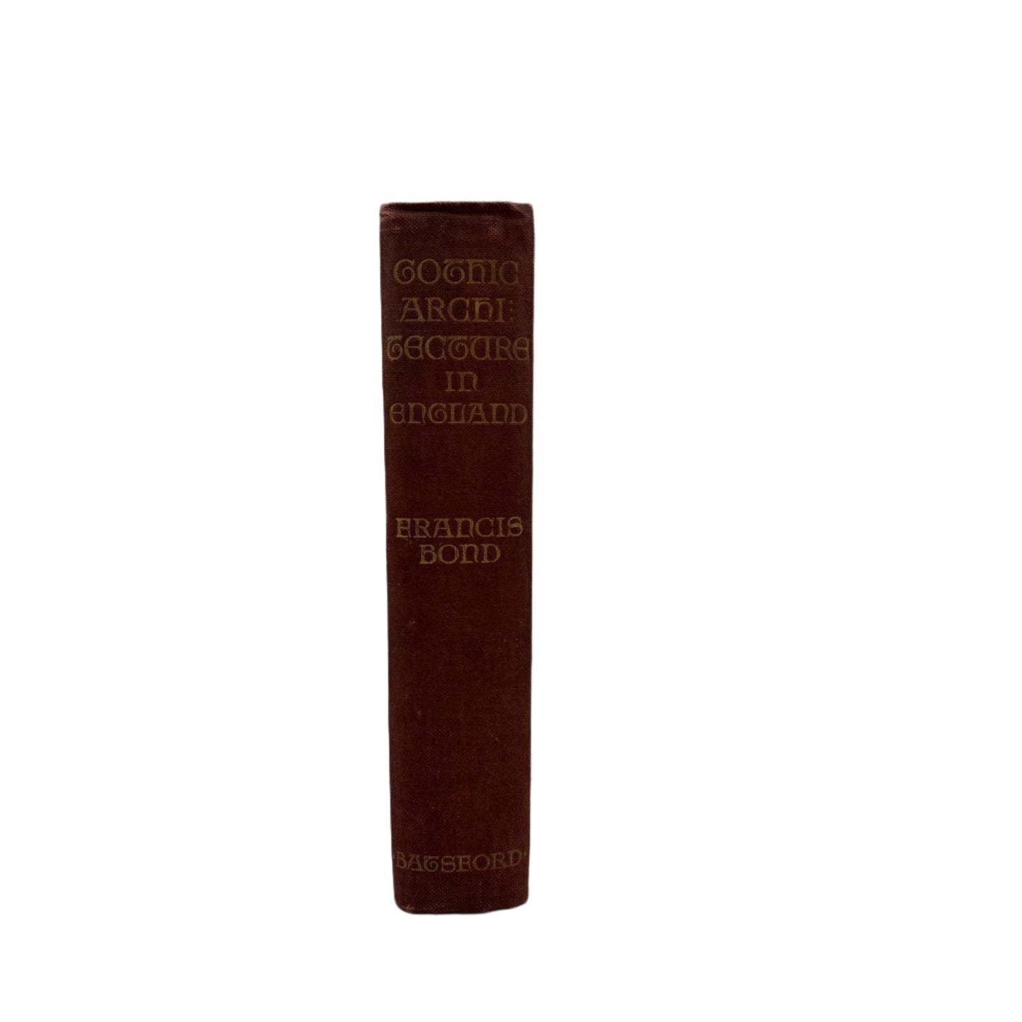 XL 1912 "Gothic Architecture in England" Red Cloth Book