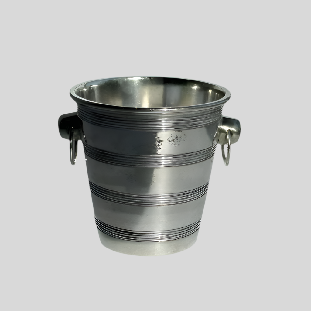 Antique Walker & Hall English Silver Plated Champagne Bucket with Removable Insert