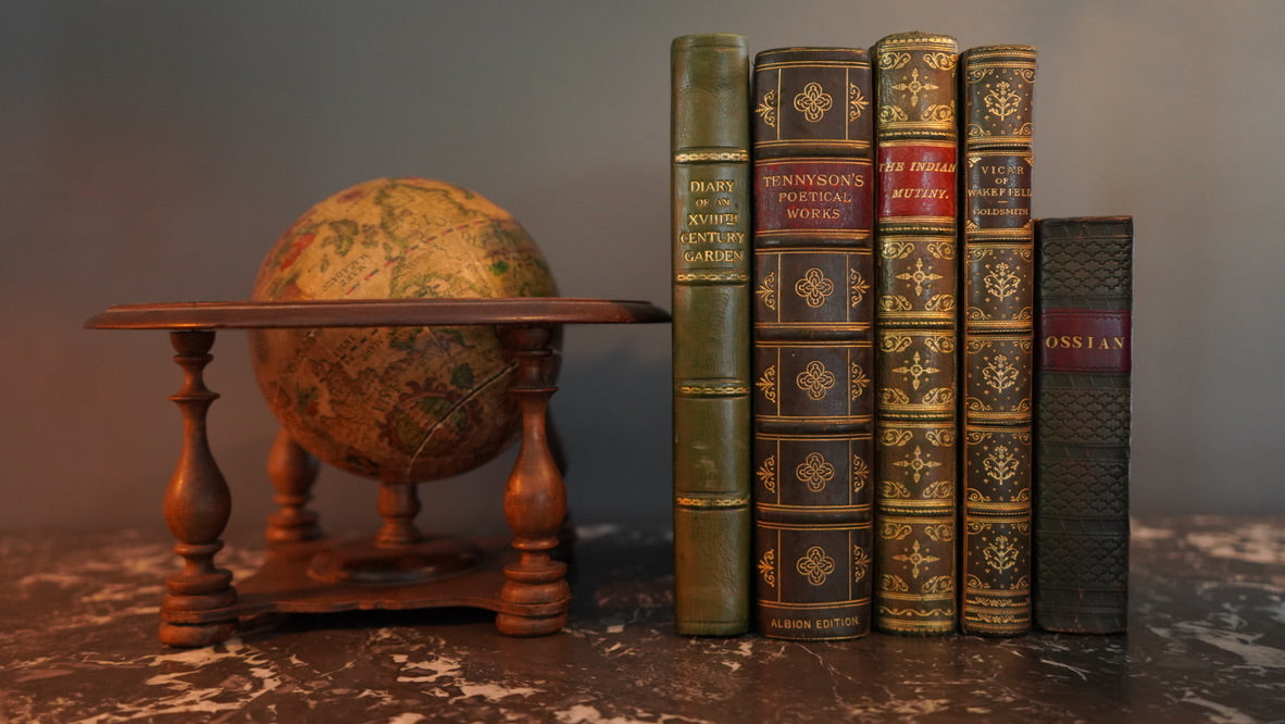 ^ Small Vintage Italian Wooden Globe