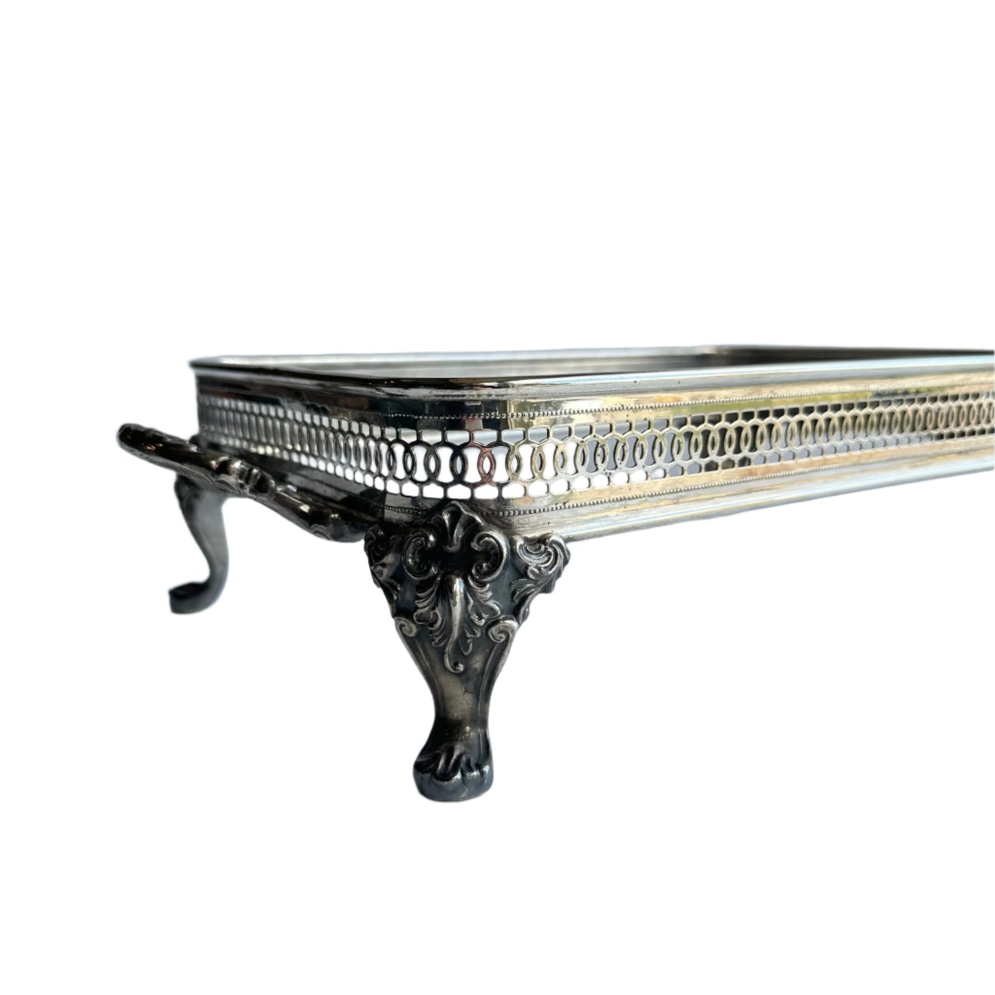 Victorian Silver-Plate Gallery Stand
