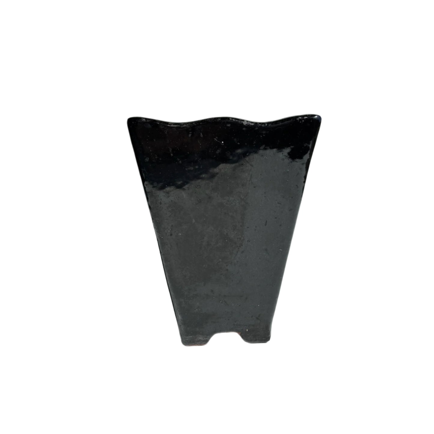 Vintage Tokoname Black-Glazed Bonsai Vase