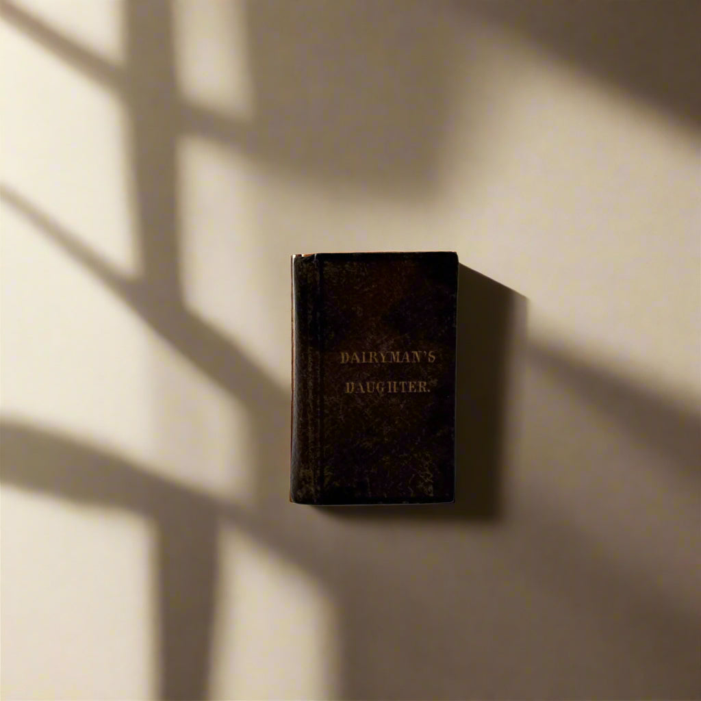 Miniature "The Dairyman’s Daughter" Brown Full Leather Book