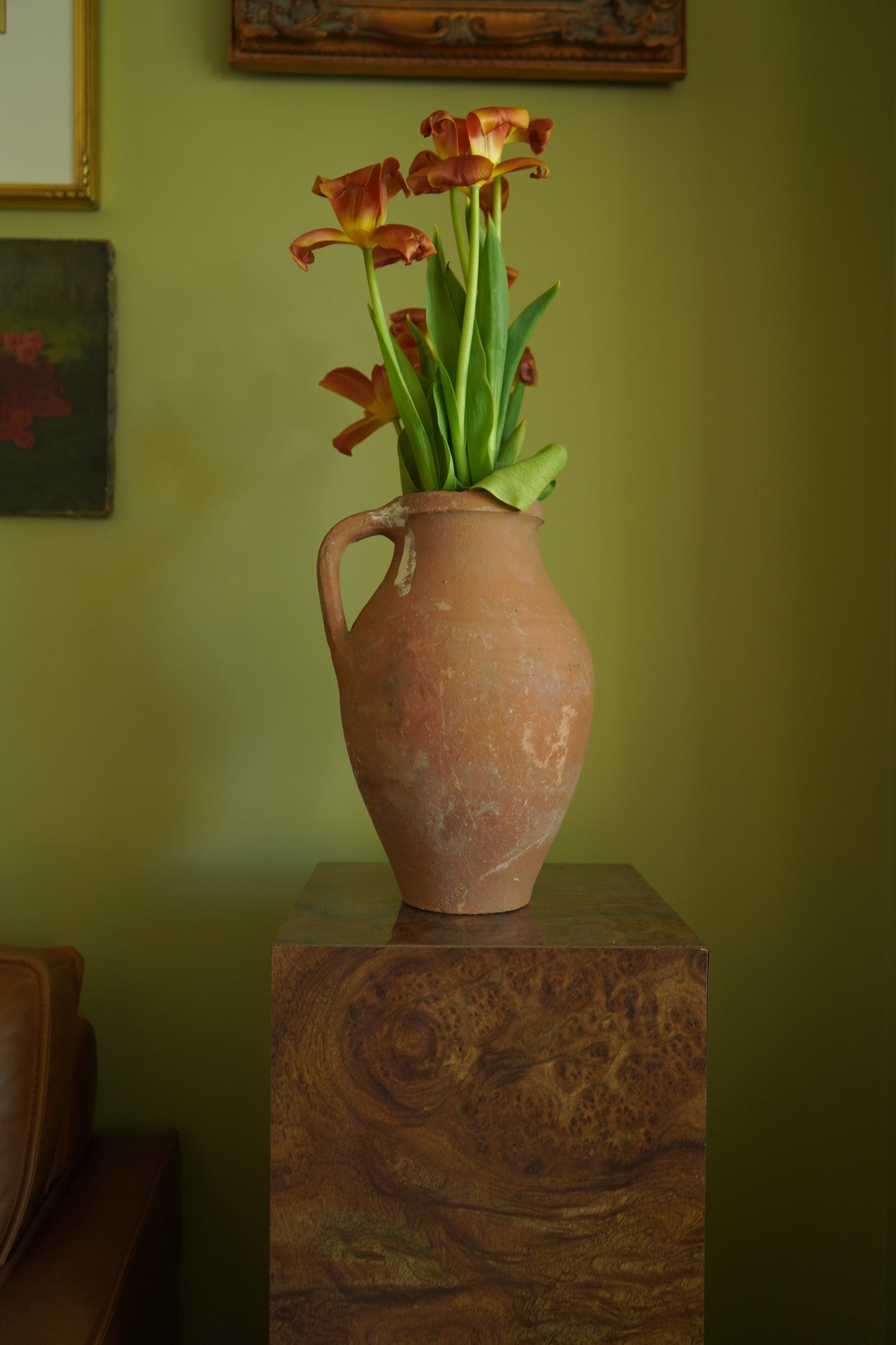 Vintage Turkish Terracotta Unglazed Jug