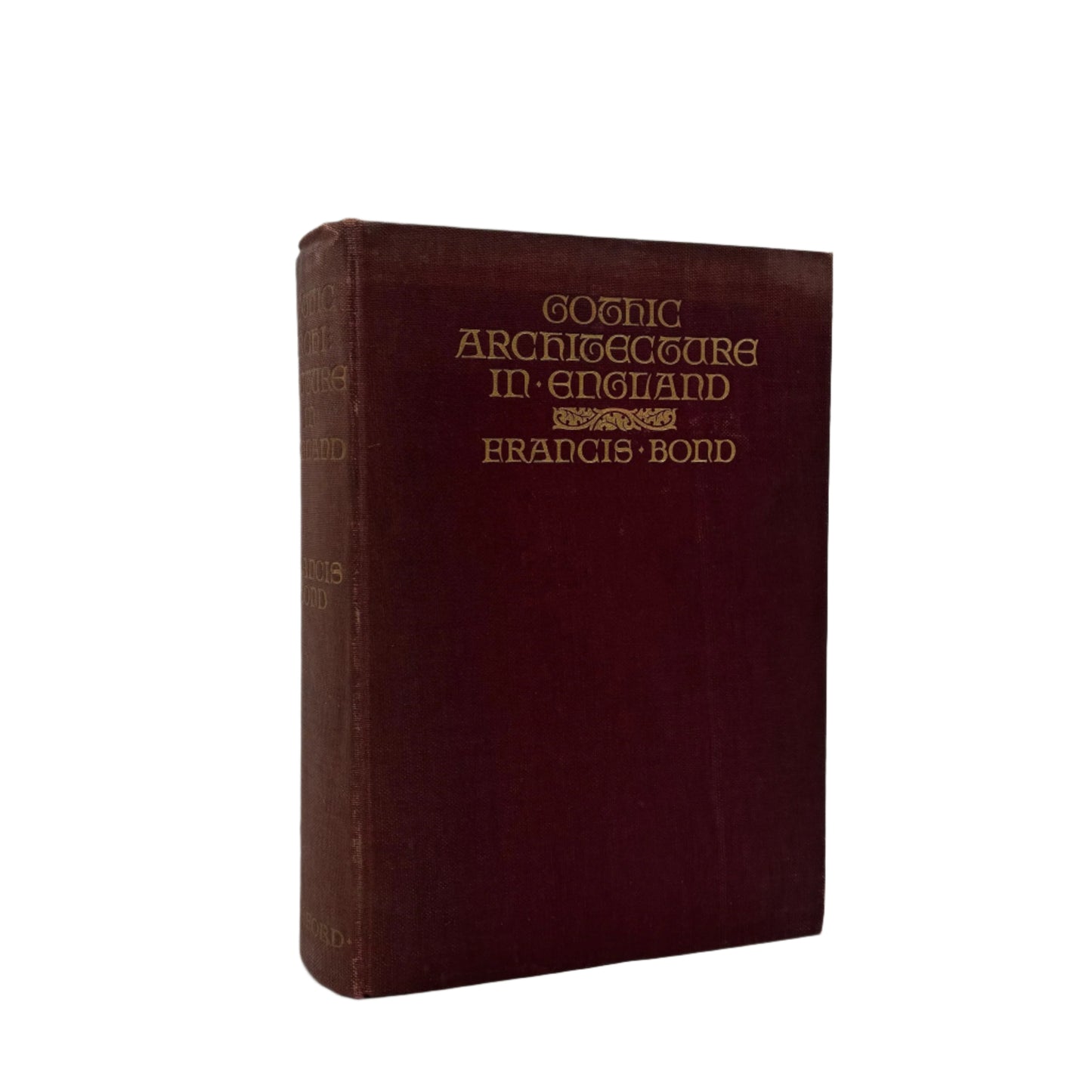 XL 1912 "Gothic Architecture in England" Red Cloth Book