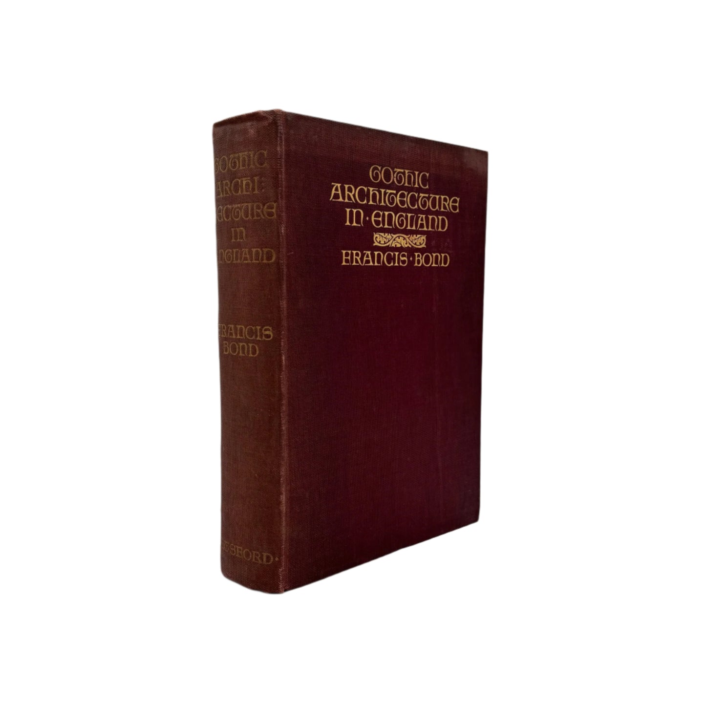 XL 1912 "Gothic Architecture in England" Red Cloth Book