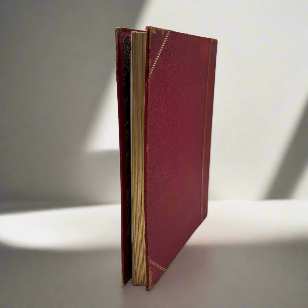 XL "Sixty Years a Queen" Half Red Moroccan Leather Book