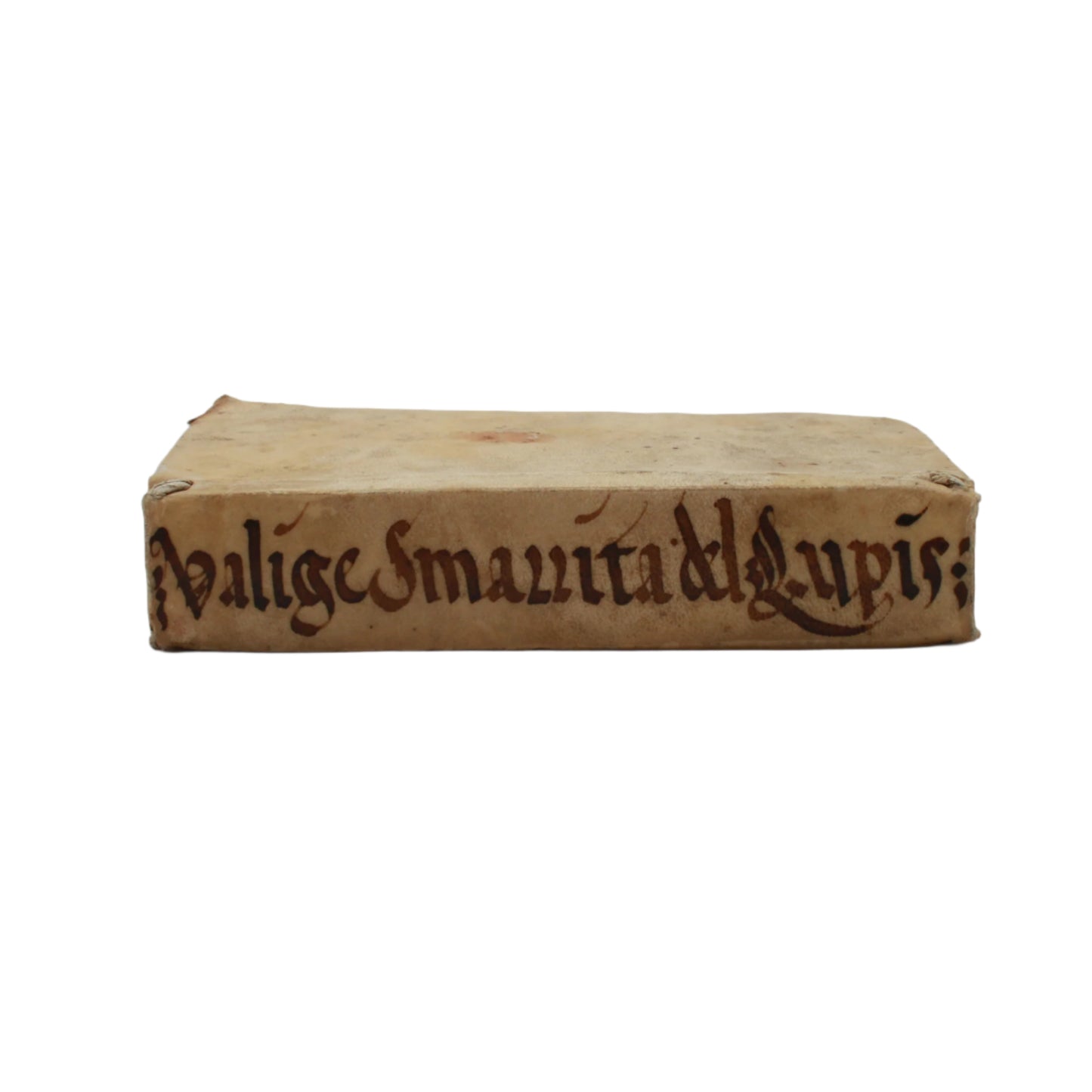 Miniature 1675 "La Valge Smarrita di antonio Lupis" Italian Vellum Book