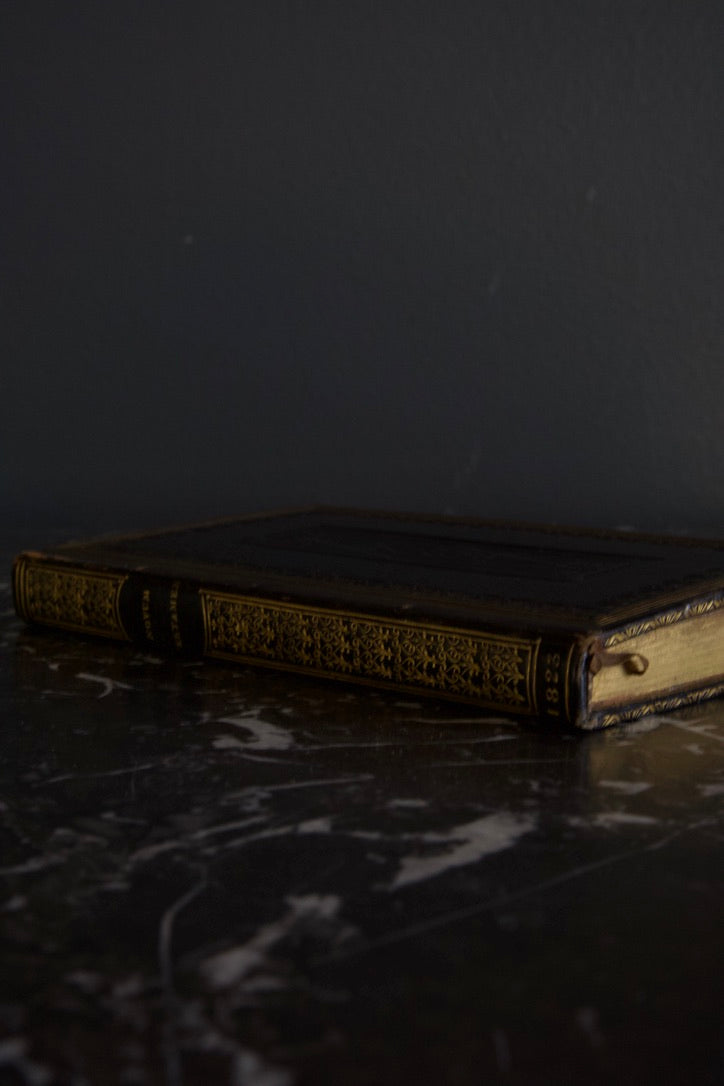1823 Latin New Testament "Novum Testamentum Domini Nostri Jesu Christi" Full Leather Mini Sized Book