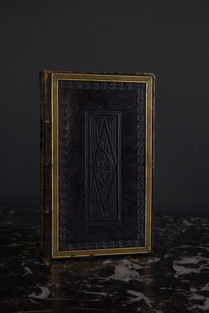 1823 Latin New Testament "Novum Testamentum Domini Nostri Jesu Christi" Full Leather Mini Sized Book