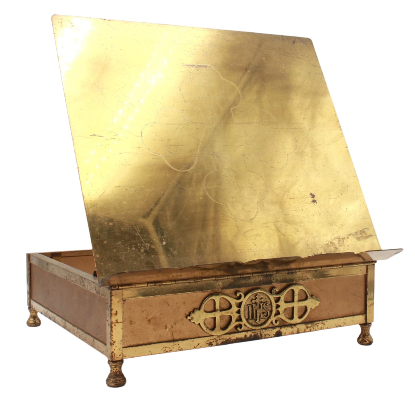 ^ Antique Brass Adjustable Bible Book Stand