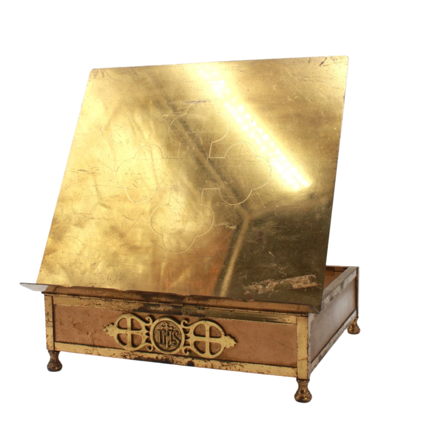 ^ Antique Brass Adjustable Bible Book Stand