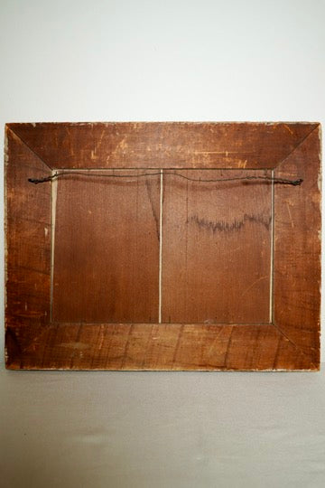 Victorian Irish Castle Ruin Oil Painting, Likely Blarney Castle, Signed L. S. C 1888, in Deep Gilt Frame