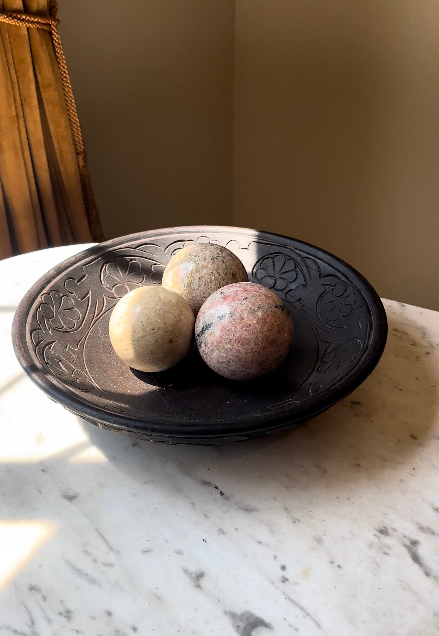 Antique Hand-Carved Treenware Bowl