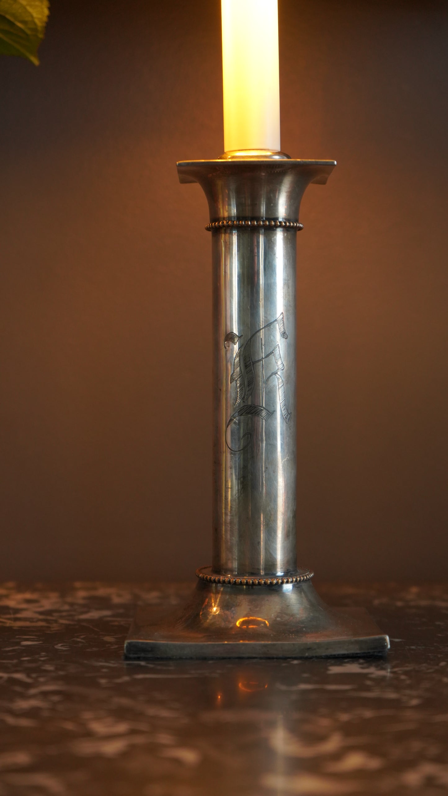 Pair of 20th Century Pairpoint Silver Plated Lamps