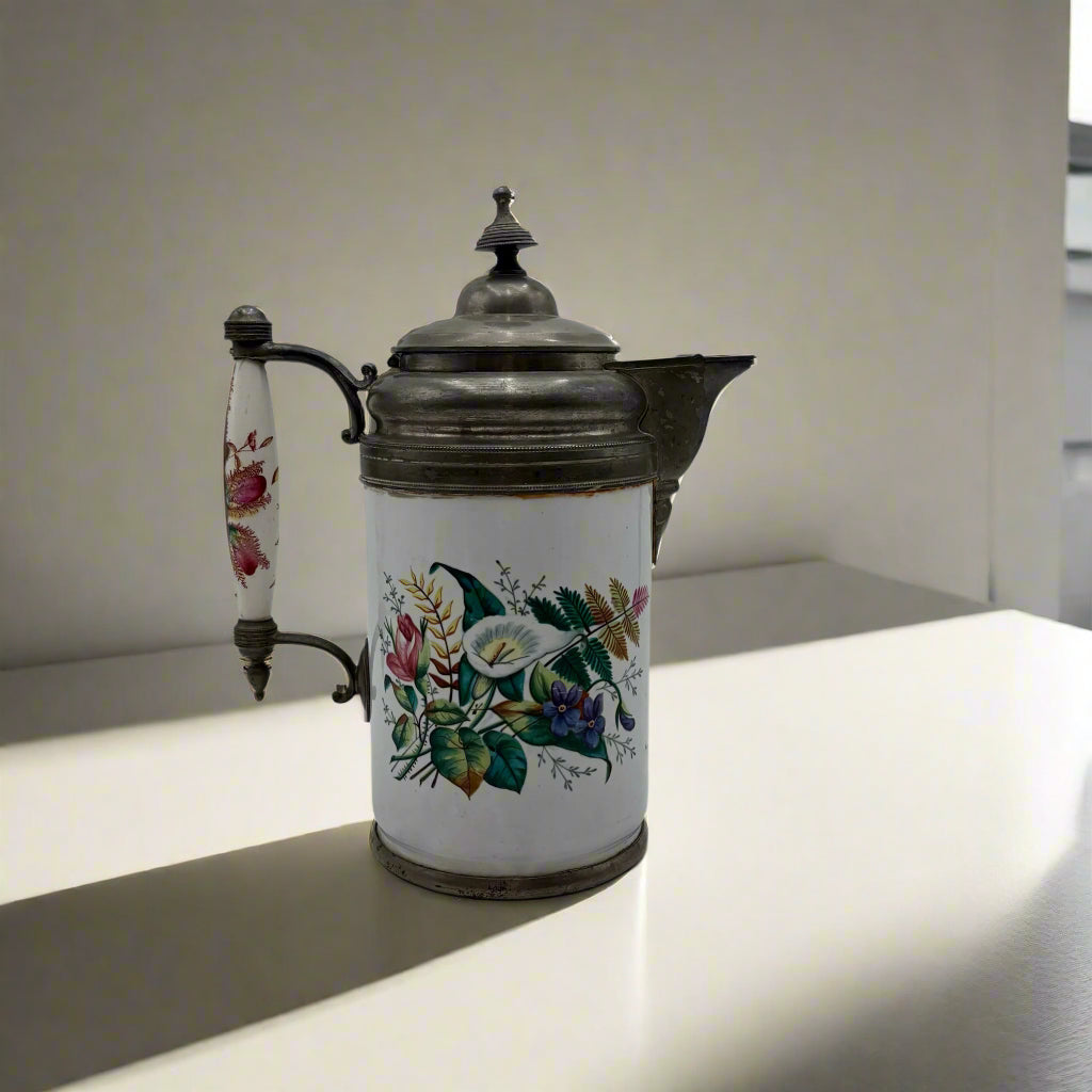 Victorian Porcelain Decorated Teapot