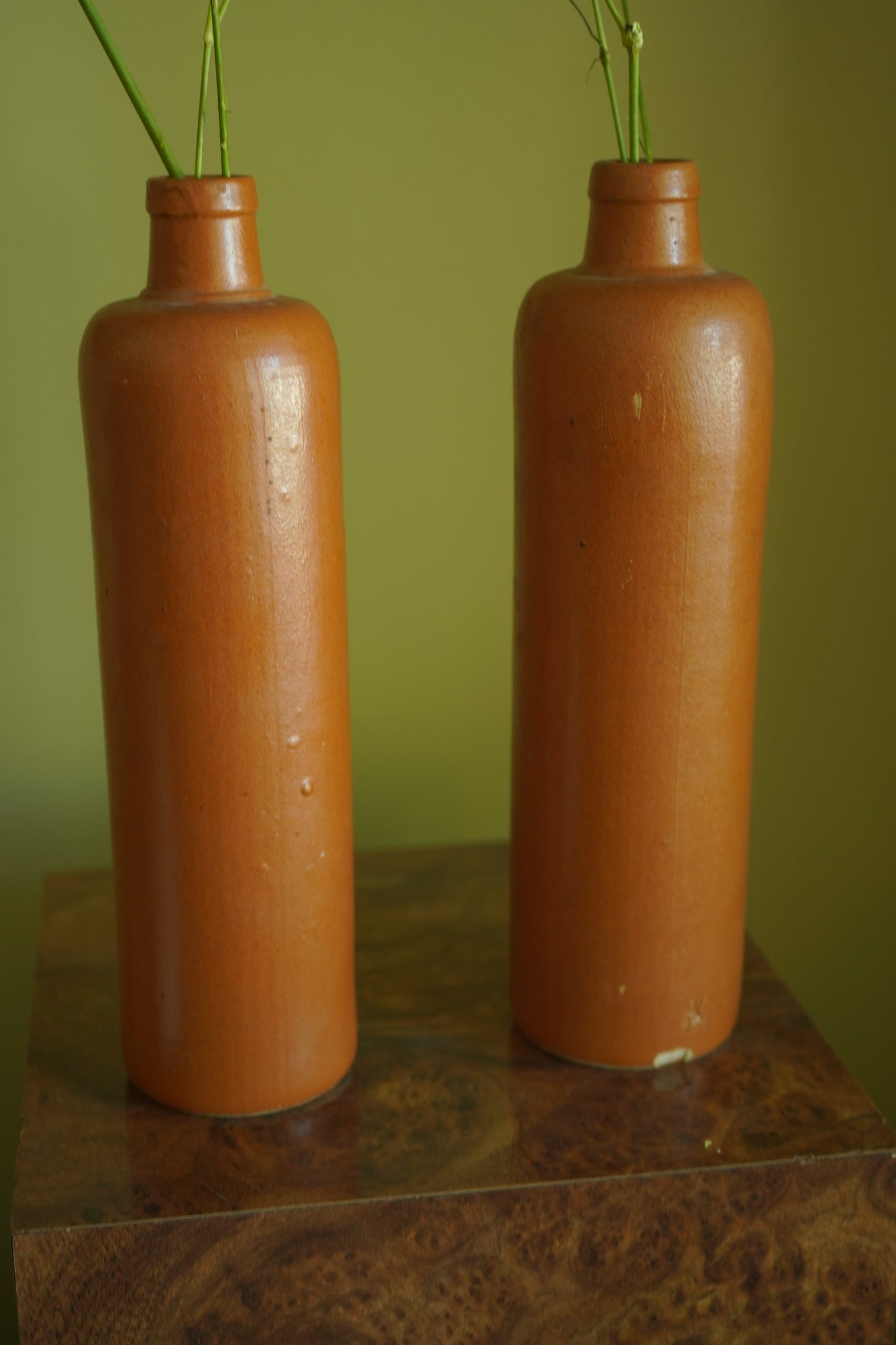 Salt-Glazed Stoneware Bottle