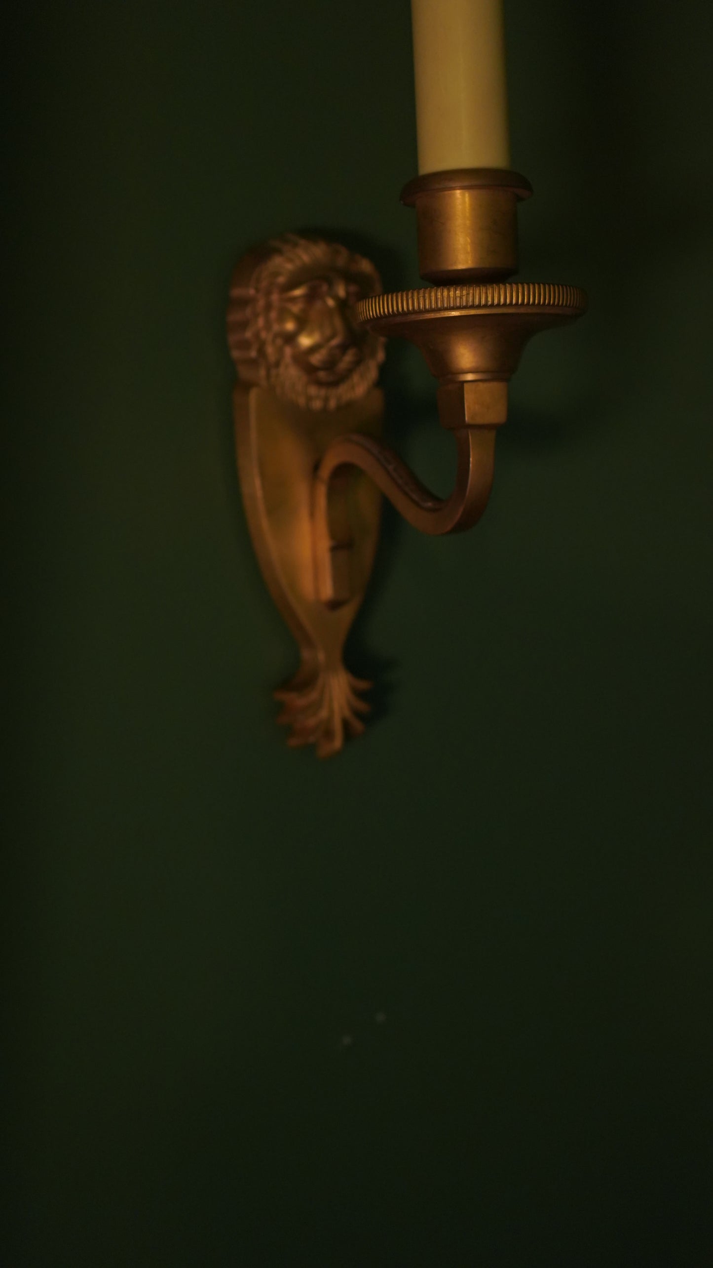 Pair of Empire Style Gilt Bronze Sconces