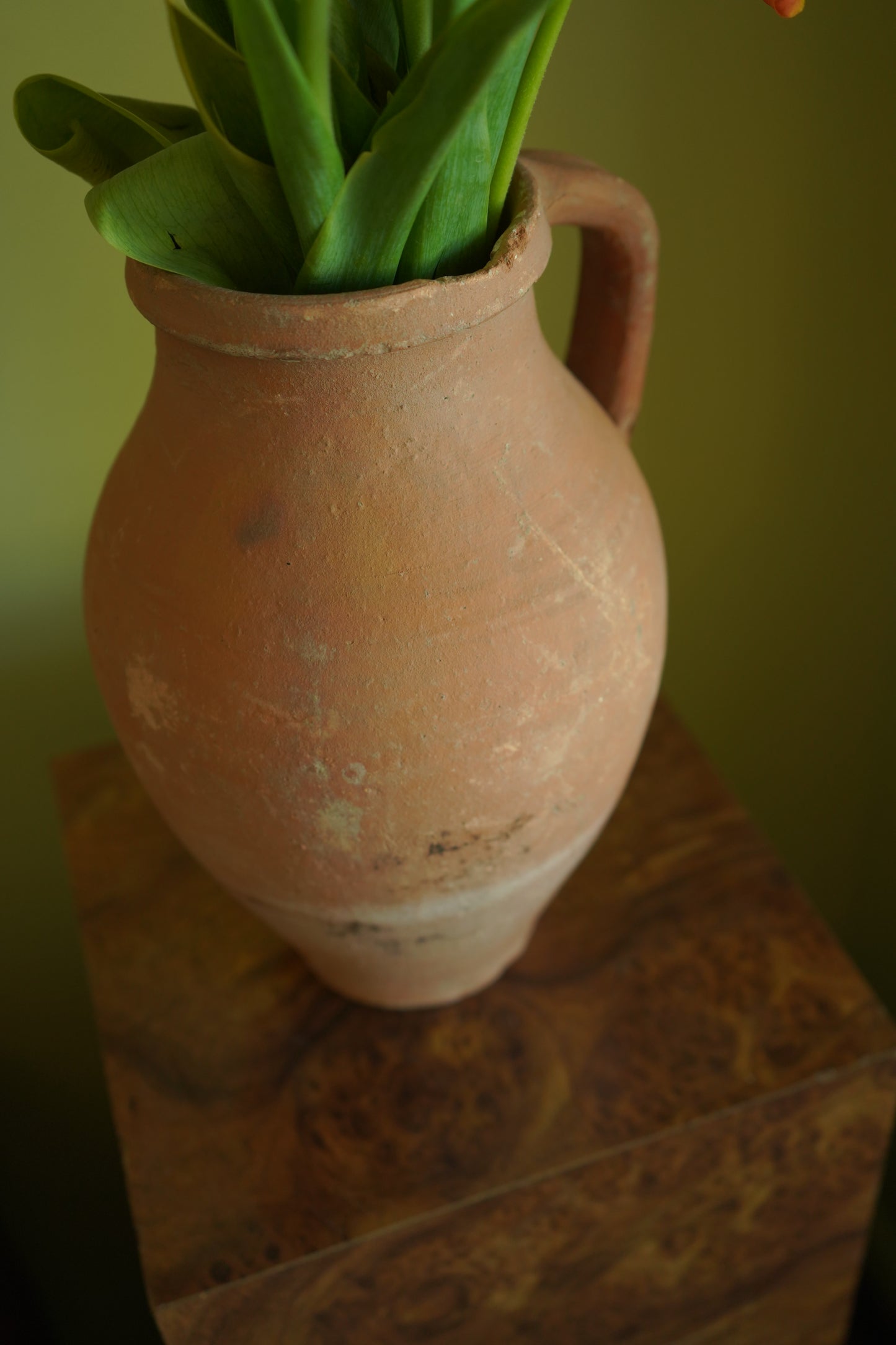 Vintage Turkish Terracotta Unglazed Jug