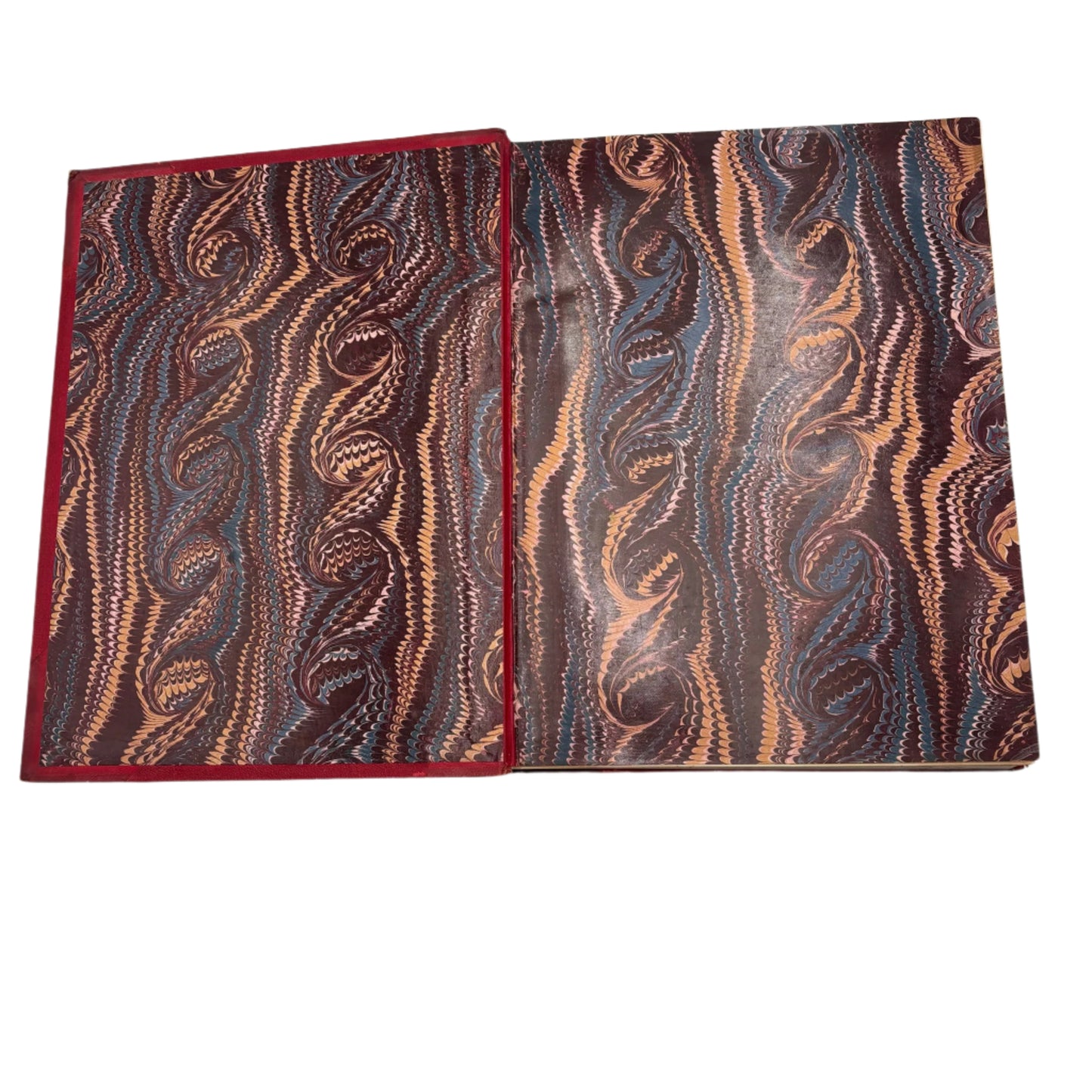 XL "Sixty Years a Queen" Half Red Moroccan Leather Book