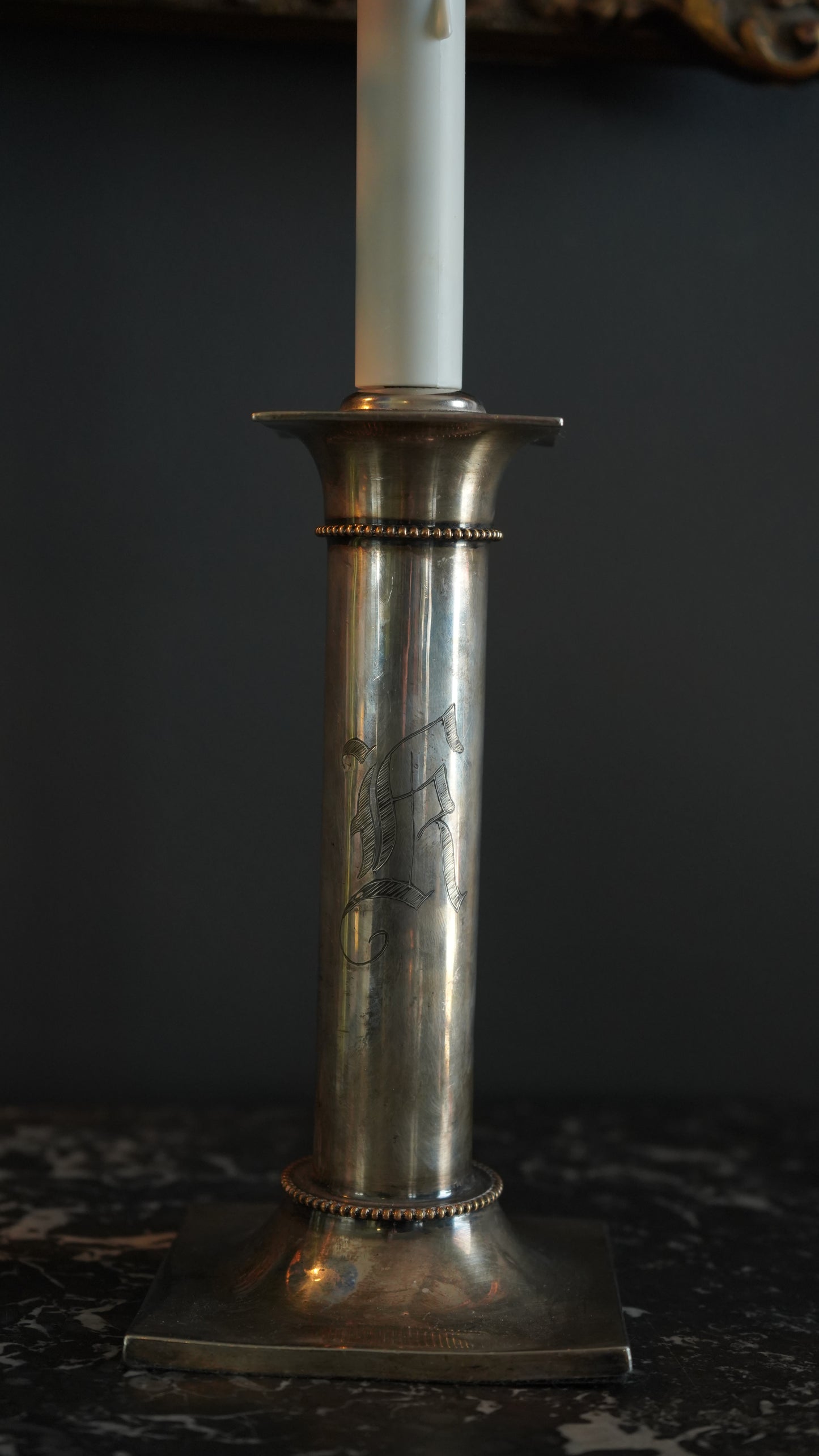 Pair of 20th Century Pairpoint Silver Plated Lamps