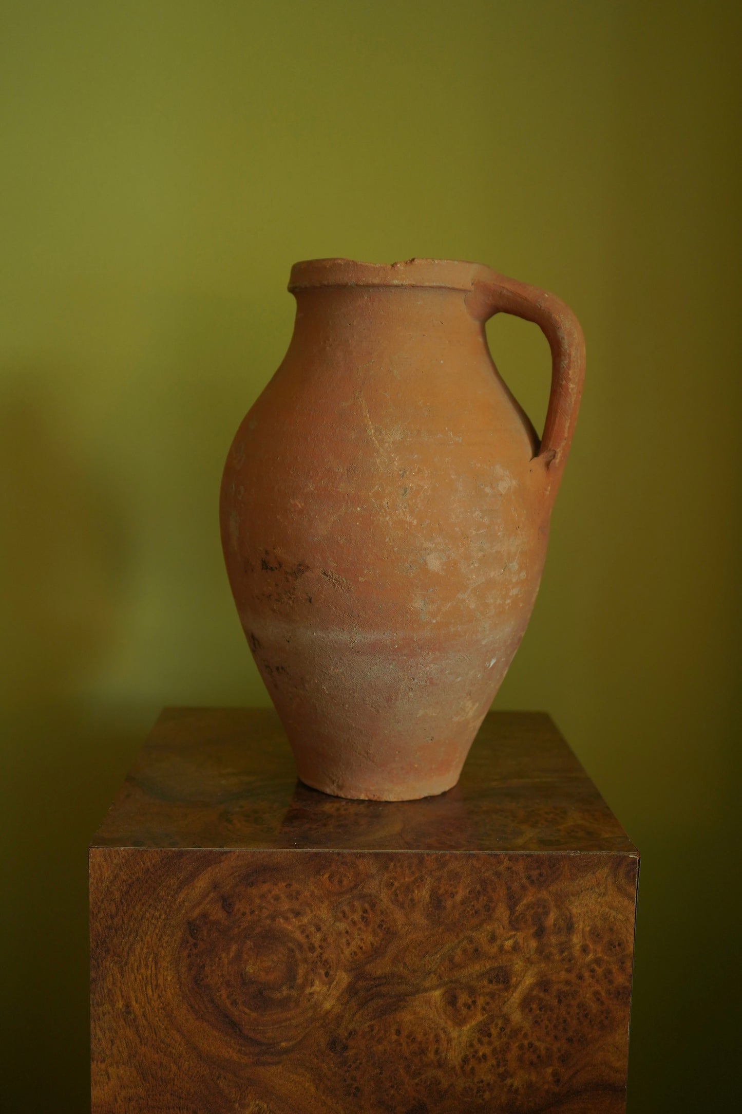 Vintage Turkish Terracotta Unglazed Jug