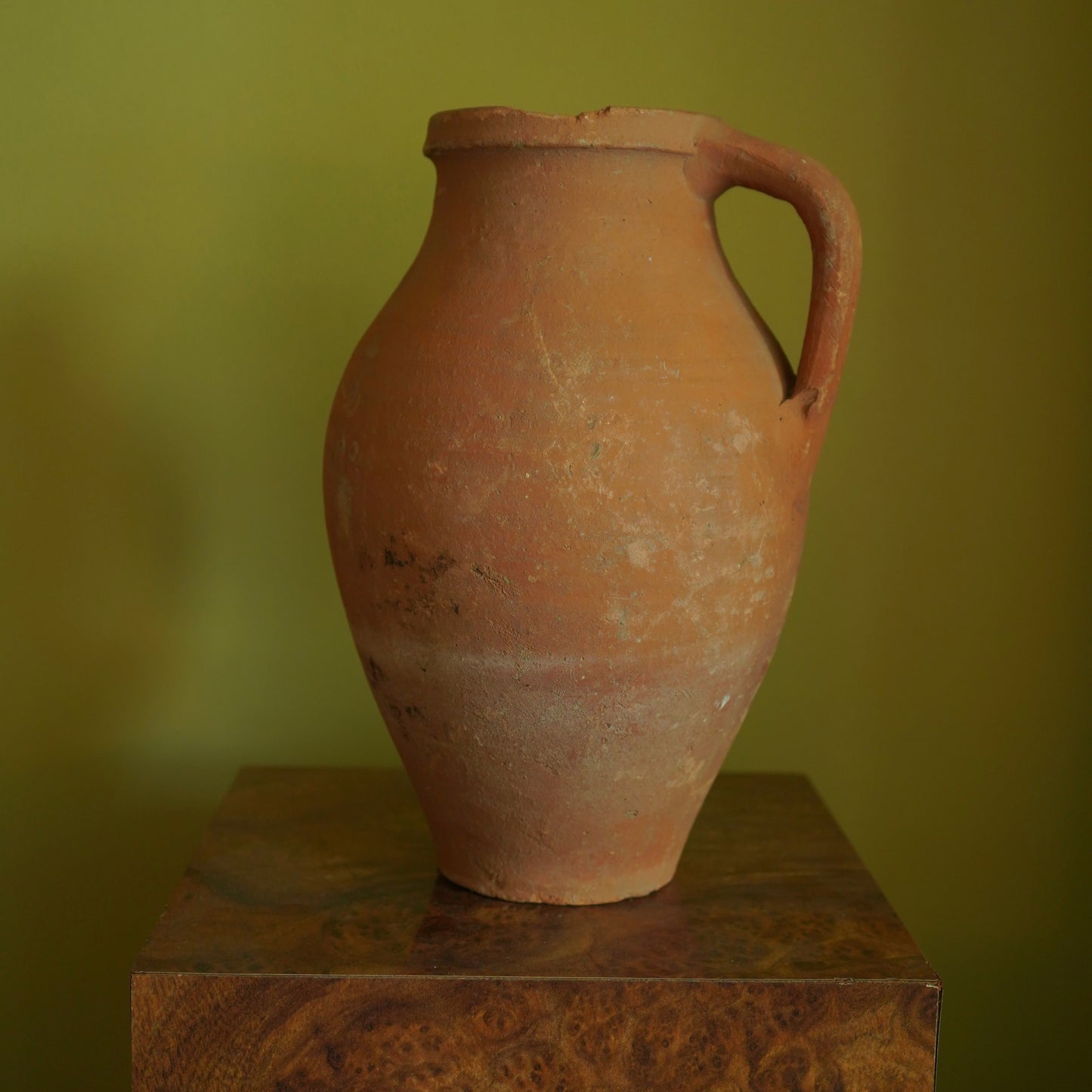 Vintage Turkish Terracotta Unglazed Jug