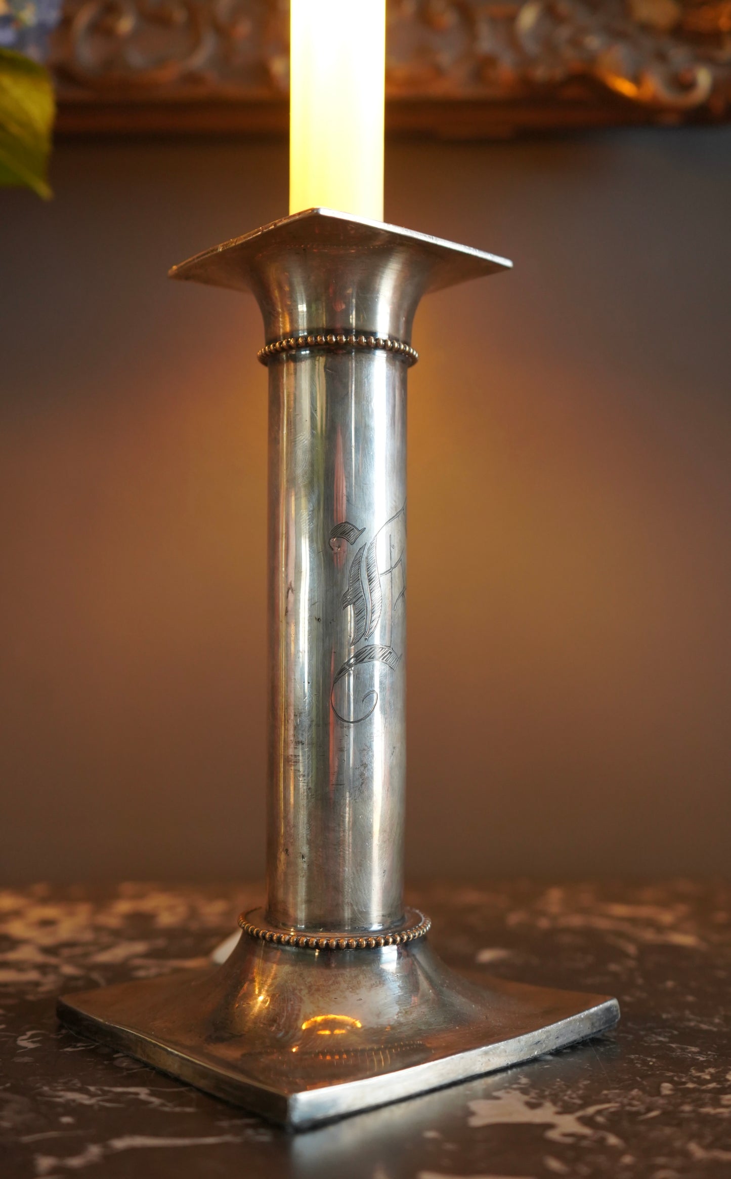 Pair of 20th Century Pairpoint Silver Plated Lamps