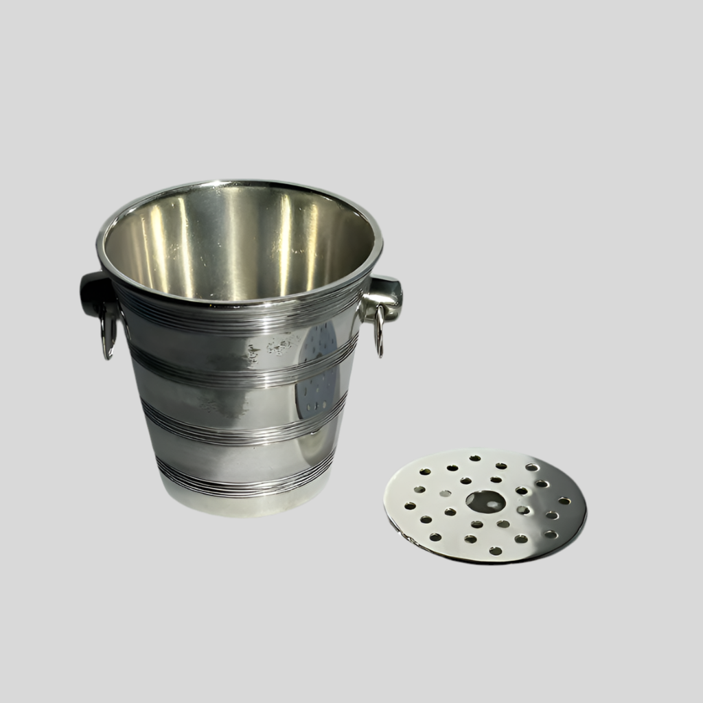 Antique Walker & Hall English Silver Plated Champagne Bucket with Removable Insert