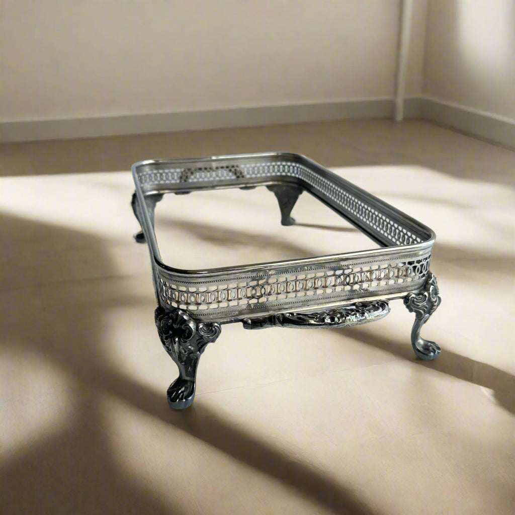 Victorian Silver-Plate Gallery Stand