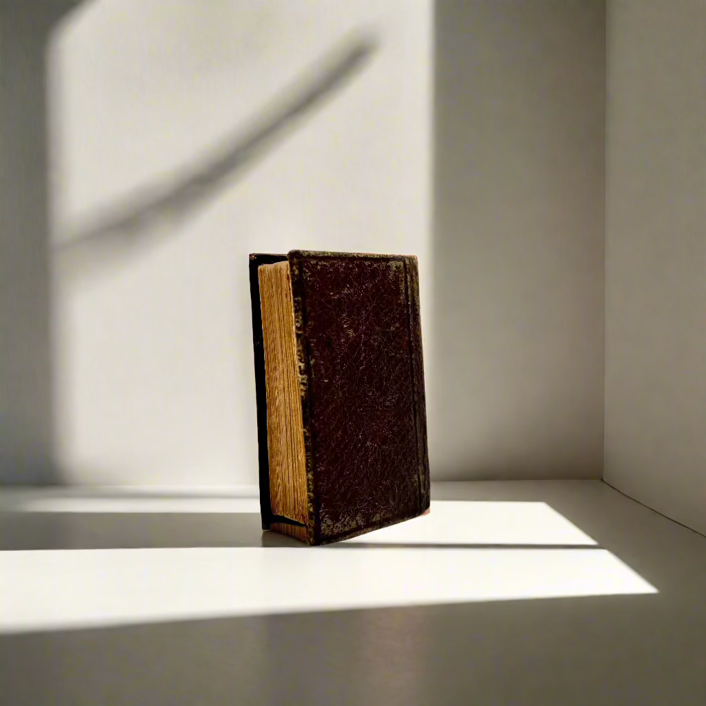 Miniature "The Dairyman’s Daughter" Brown Full Leather Book