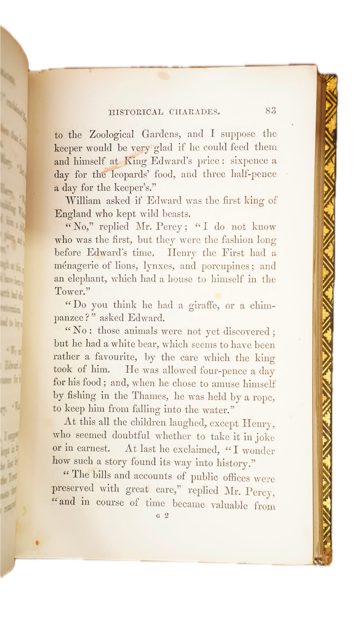 Maitland Historical Charades 1847 Antique Morocco Leather Book