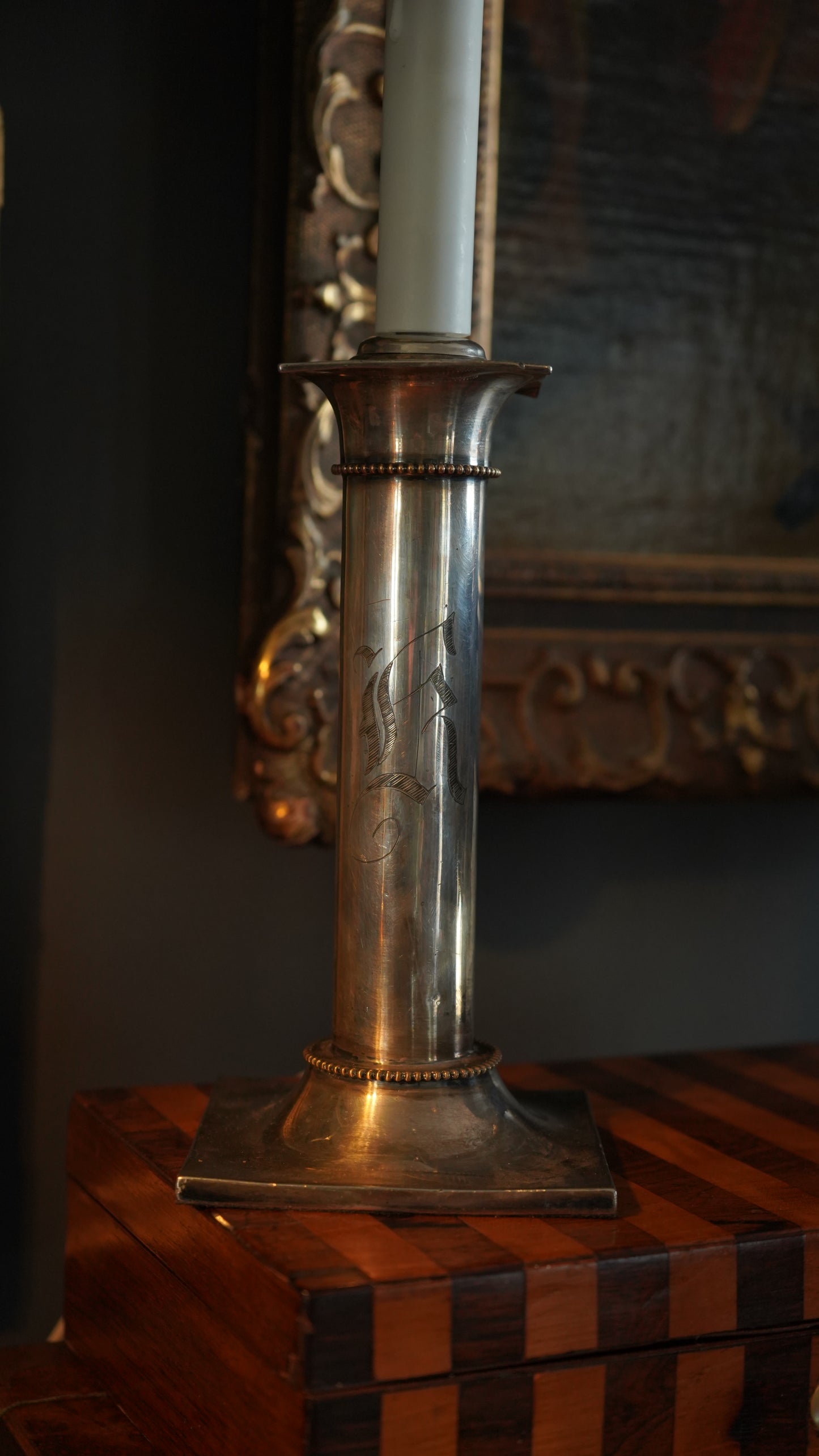 Pair of 20th Century Pairpoint Silver Plated Lamps