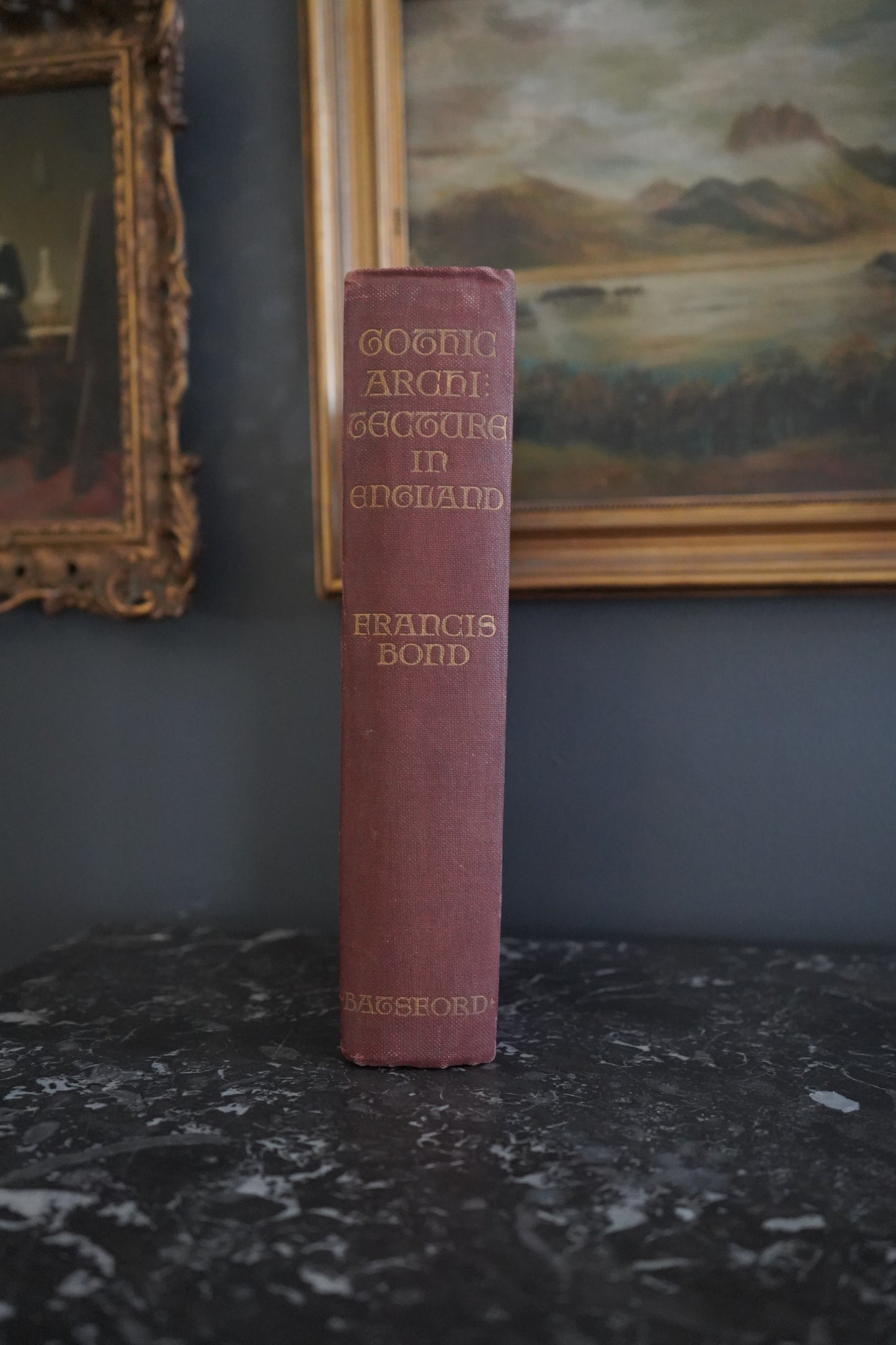 XL 1912 "Gothic Architecture in England" Red Cloth Book