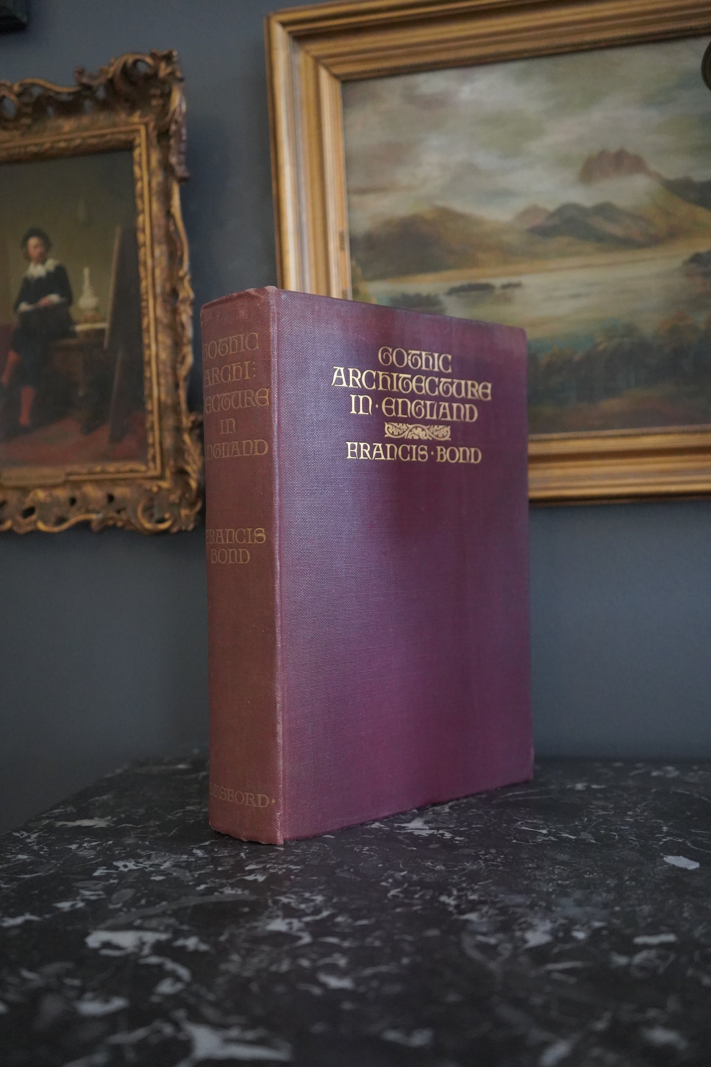 XL 1912 "Gothic Architecture in England" Red Cloth Book